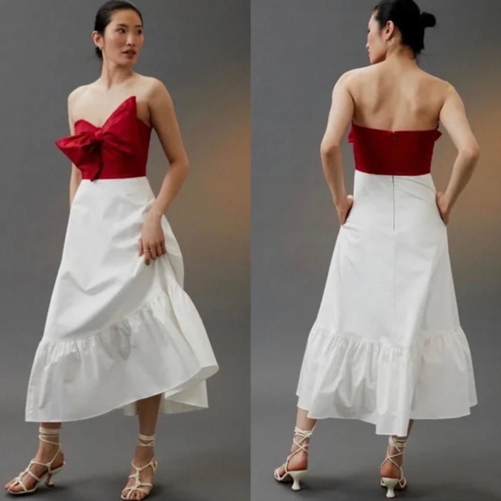 NWT Hutch Anthropologie Bow-Tie Maxi Dress